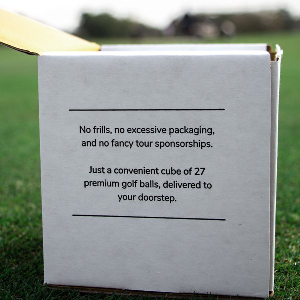 Sugar Golfball Cube - Fokus auf das Wesentliche